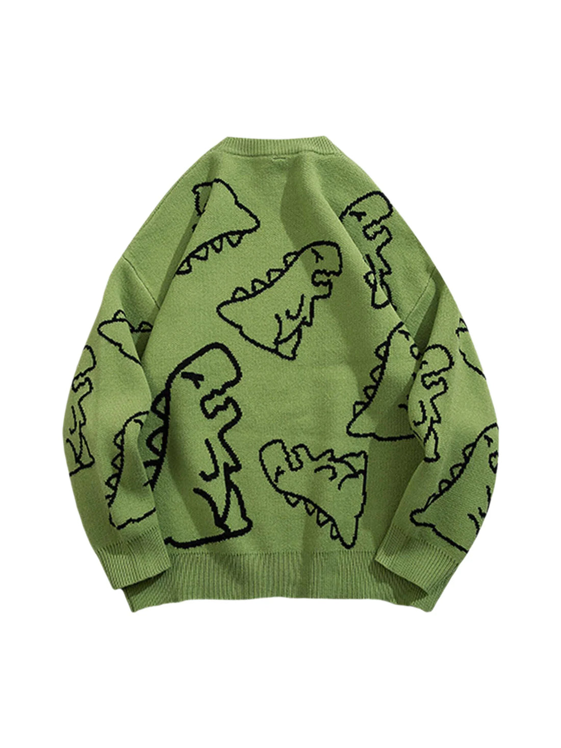 Cartoon Dinosaur Printed Sweater